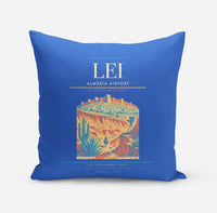 Thumbnail for Almería Airport (LEI) design on blue pillow