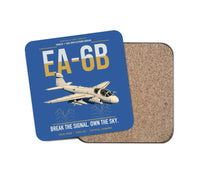 Thumbnail for EA-6B Prowler design on blue 1 piece coaster