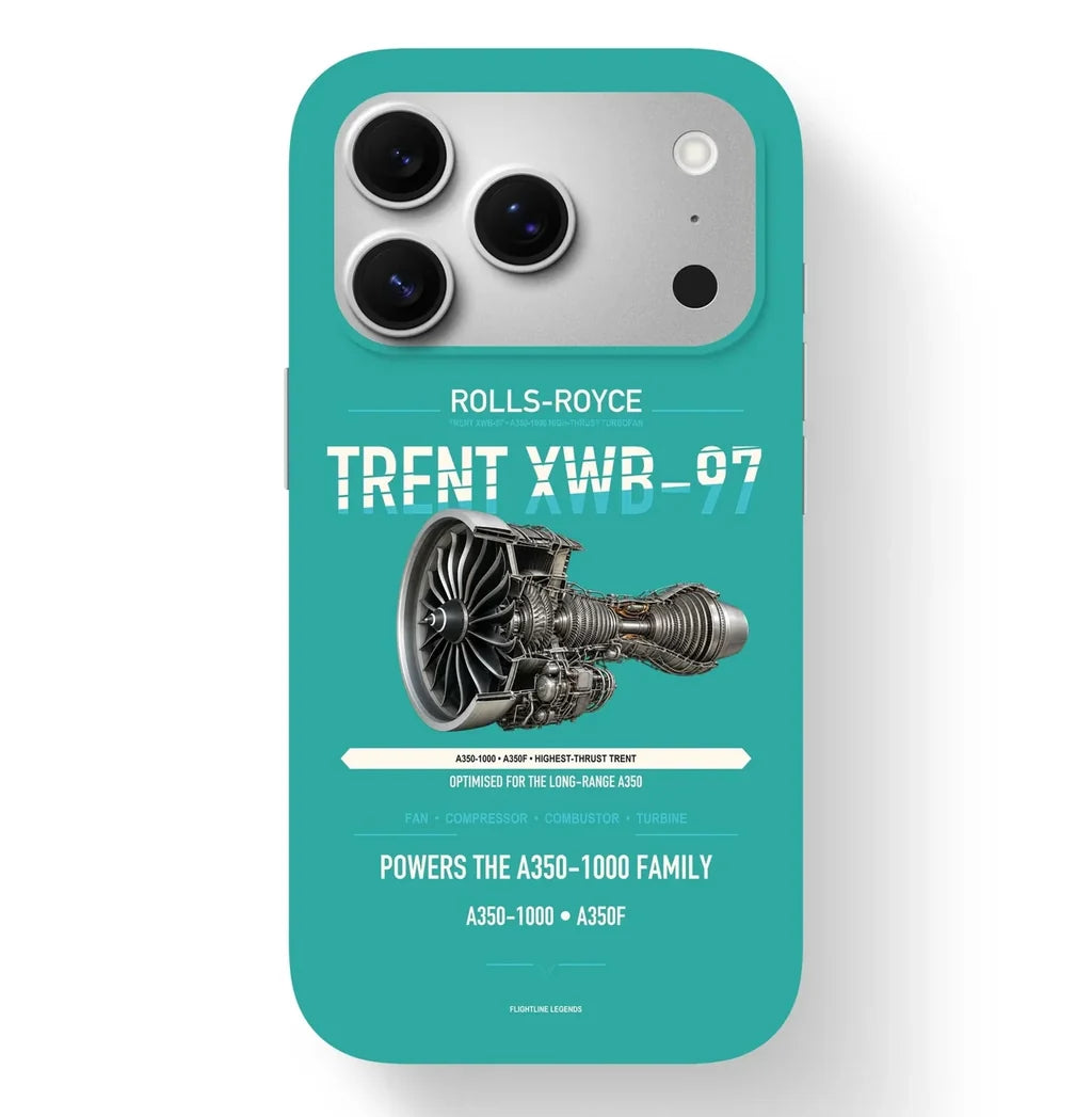TRENT XWB-97 Case design on turquoise iphone case