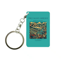 Thumbnail for VINTAGE G4110 - The Valley Service - Designed Key Chain design on turquoise