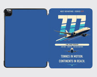 Thumbnail for Boeing 777F design on blue ipad tablet case
