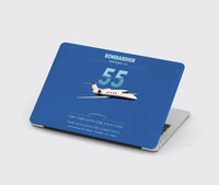 Thumbnail for Bombardier Learjet 55 design on blue MacBook case