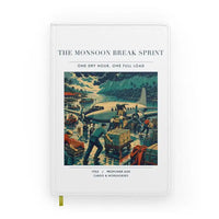 Thumbnail for VINTAGE G4495 - The Monsoon Break Sprint - Designed Notebooks design on white