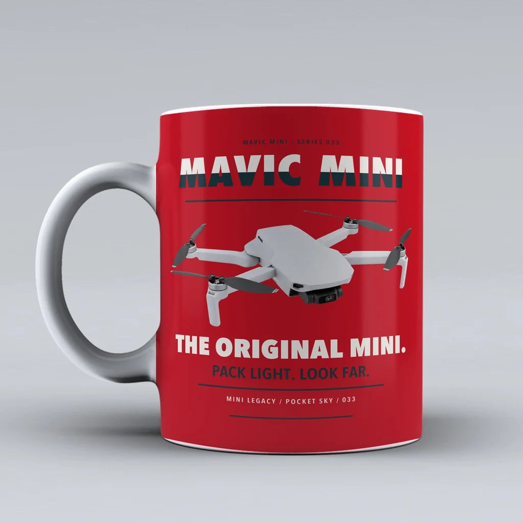 Mavic Mini Mug design on red dji