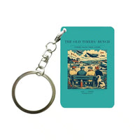 Thumbnail for VINTAGE G4140 - The Old Timers' Bench - Designed Key Chain design on turquoise