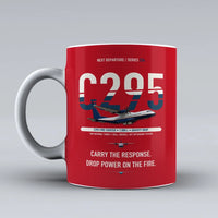 Thumbnail for C295 Firefighter Mug design on red airbus