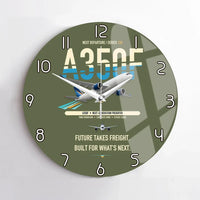 Thumbnail for Airbus A350F design on green army no frame wall clock