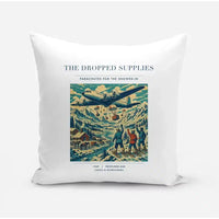 Thumbnail for VINTAGE G4234 - The Dropped Supplies - Designed Pillows design on white
