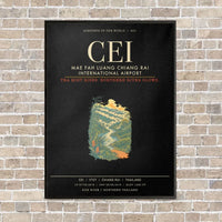 Thumbnail for Mae Fah Luang Chiang Rai International Airport CEI - Canvas Framed - Black