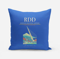 Thumbnail for Redding Regional Airport (RDD) design on blue pillow