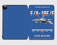 Thumbnail for F A-18E F Buddy Tanker design on blue ipad tablet case