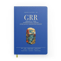 Thumbnail for Gerald R. Ford International Airport Grand Rapids (GRR) design on blue notebook