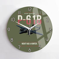 Thumbnail for P-61B Black Widow design on green army no frame wall clock