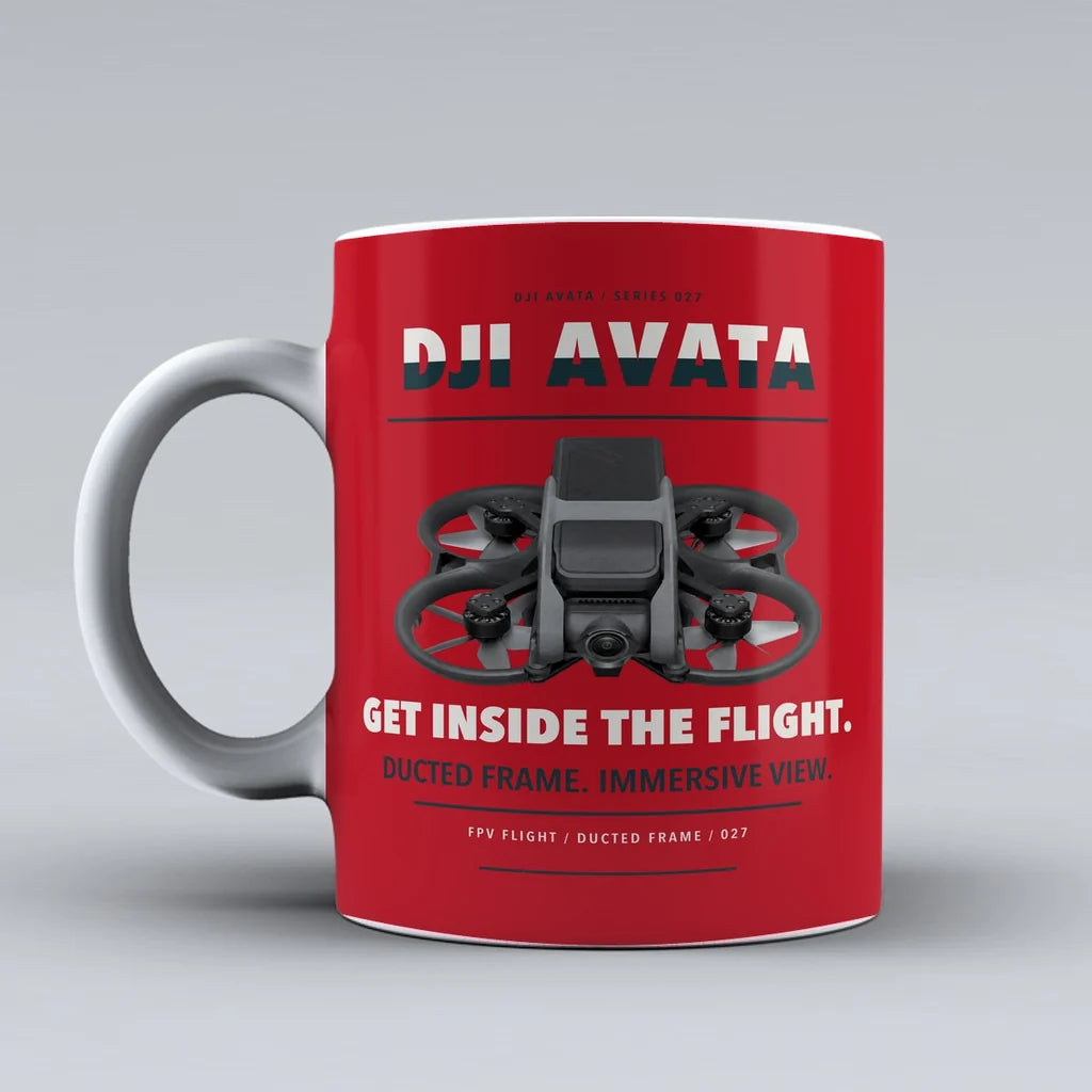 Avata Mug design on red dji
