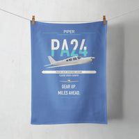 Thumbnail for Piper PA-24-250 Comanche 250 design on blue towel