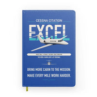Thumbnail for Cessna Citation Excel design on blue notebook