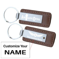 Thumbnail for Customisable Air Traffic Control Faux Leather Key Chain - view 15