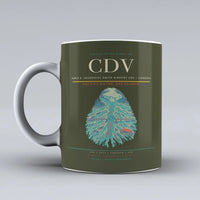Thumbnail for Merle K. (Mudhole) Smith Airport (CDV) airport code design on green army ceramic mug