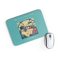 Thumbnail for VINTAGE G4297 - The Navigator's Stars - Designed Mouse Pads design on turquoise rectangle