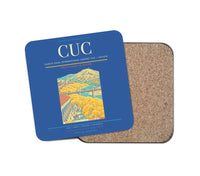 Thumbnail for Camilo Daza International Airport (CUC) design on blue 1 piece coaster