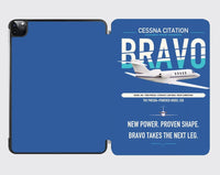 Thumbnail for Cessna Citation Bravo design on blue ipad tablet case
