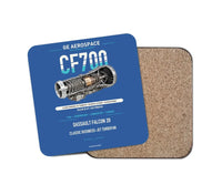 Thumbnail for CF700 design on blue 1 piece coaster