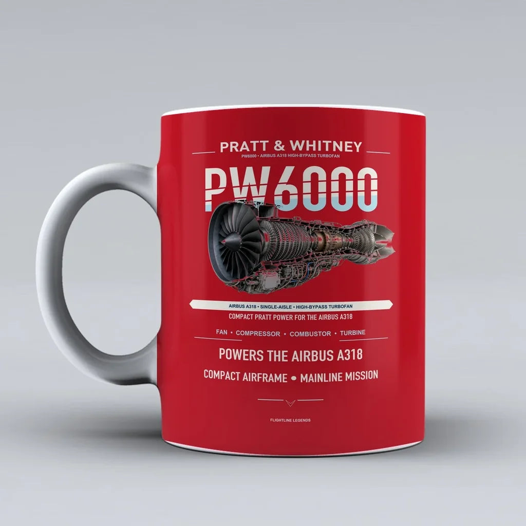 Mug design on red pw6000