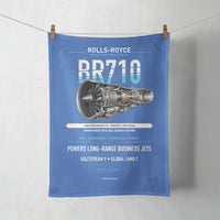 Thumbnail for BR710 design on blue towel