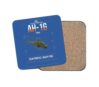 Thumbnail for Bell AH-1G Cobra design on blue 1 piece coaster