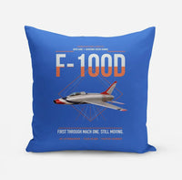 Thumbnail for F-100D Super Sabre design on blue pillow