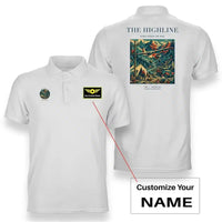 Thumbnail for VINTAGE G4051 - The Highline - Double-Side Polo T-Shirt design on white+name