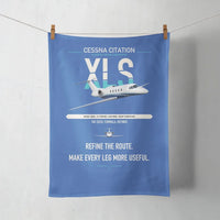Thumbnail for Cessna Citation XLS design on blue towel