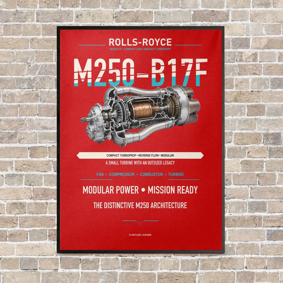 M250-B17F vertical canvas print - framed - red background