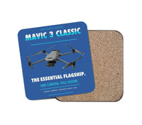 Thumbnail for DJI Mavic 3 Classic design on blue 1 piece coaster