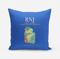 Thumbnail for Yoron Airport (RNJ) design on blue pillow