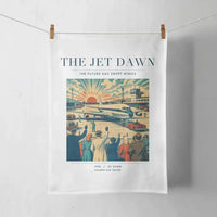 Thumbnail for VINTAGE G4113 - The Jet Dawn - Designed Towels design on white