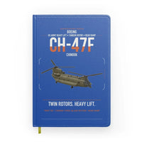 Thumbnail for Boeing CH-47F Chinook design on blue notebook