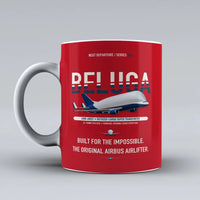 Thumbnail for A300-600ST BelugaST Mug design on red airbus