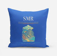 Thumbnail for Simón Bolívar International Airport (SMR) design on blue pillow