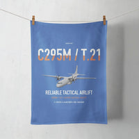Thumbnail for Airbus C295M T.21 design on blue towel
