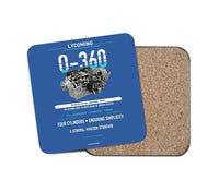 Thumbnail for O-360 design on blue 1 piece coaster
