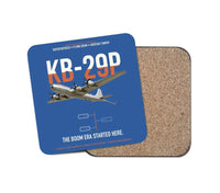 Thumbnail for KB-29P SUPERFORTRESS design on blue 1 piece coaster