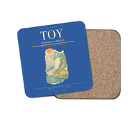 Thumbnail for Toyama Airport (TOY) design on blue 1 piece coaster