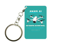 Thumbnail for Parrot ANAFI Ai Key Chain design on turquoise key chain