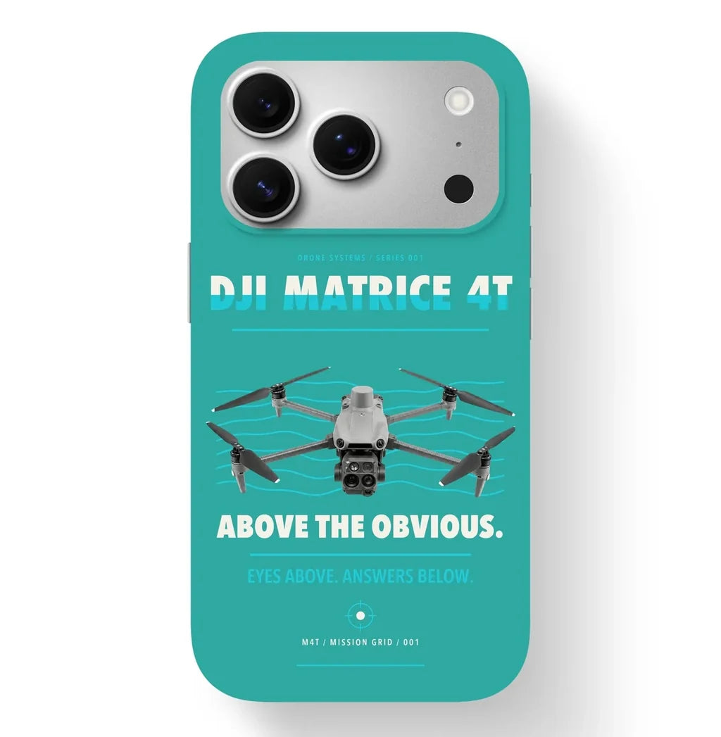 DJI Matrice 4T Case design on turquoise iphone case