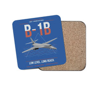 Thumbnail for B-1B Lancer design on blue 1 piece coaster