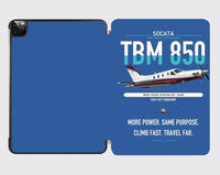 Thumbnail for Socata TBM 850 design on blue ipad tablet case