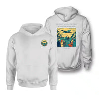 Thumbnail for VINTAGE G4478 - The Ferry Across The Strait - Double-Side Hoodie design on white double side