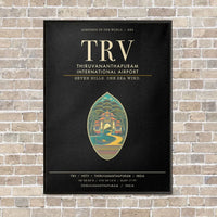 Thumbnail for Thiruvananthapuram International Airport TRV - Canvas Framed - Black