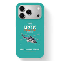 Thumbnail for Airbus H215 design on turquoise magsafe iphone case, for iPhone 17 Pro
